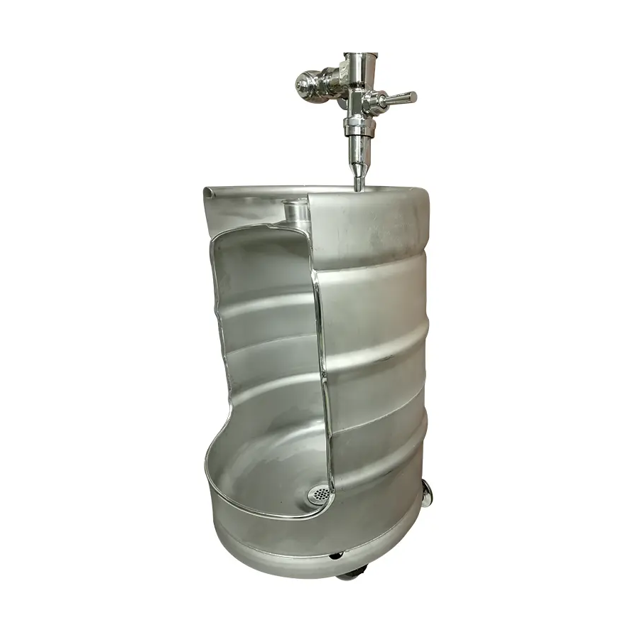 The Signature Keg Urinal Kit w/ Flush Valve The Bar Right