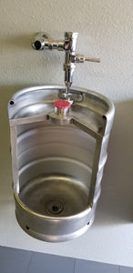 The Heritage Keg Urinal Kit w/ Flush Valve