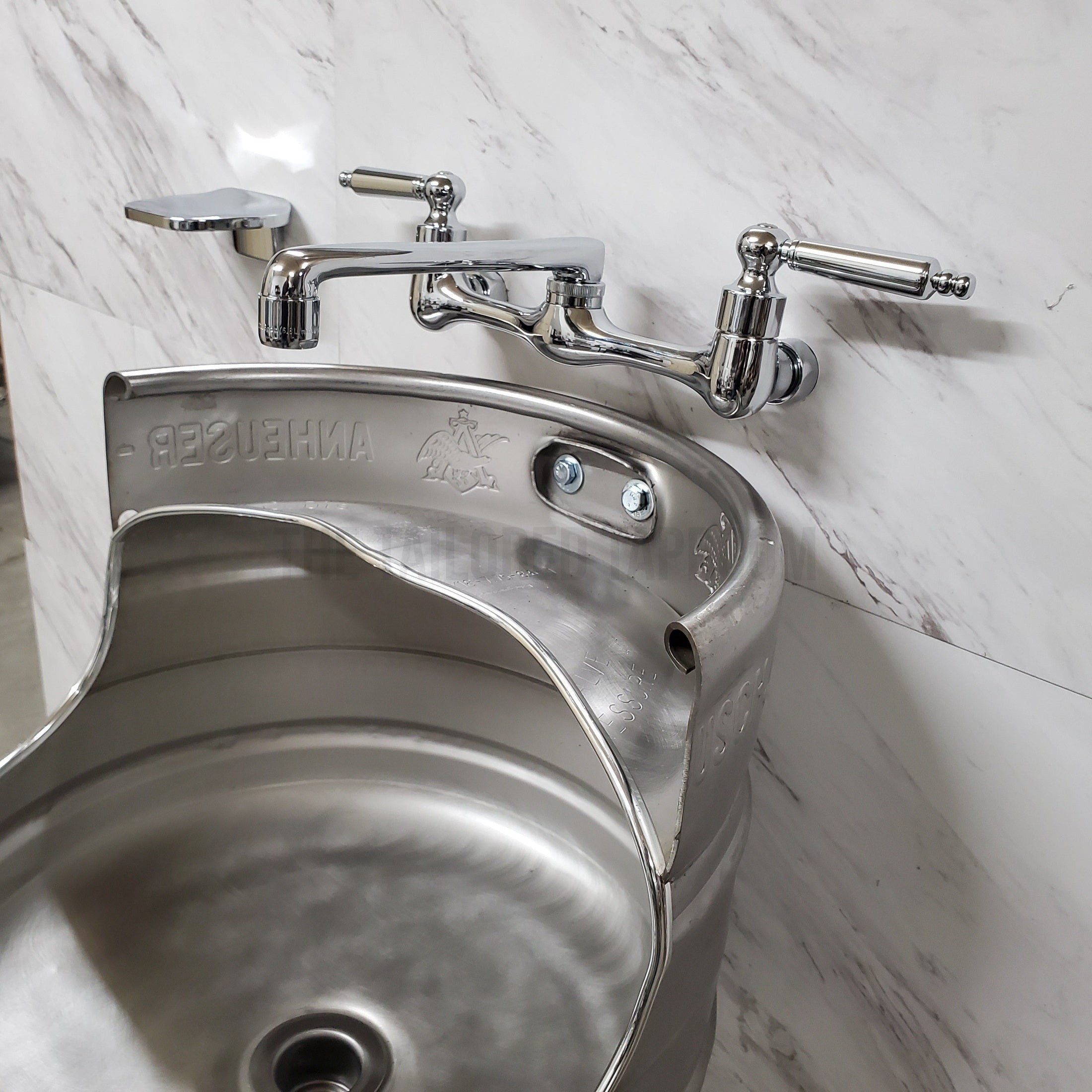 Wall-Mount Pony Keg Sink | The Tailored Taproom The Tailored Taproom