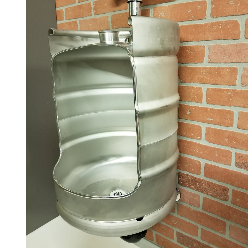 The Signature Keg Urinal Kit w/ Flush Valve The Bar Right