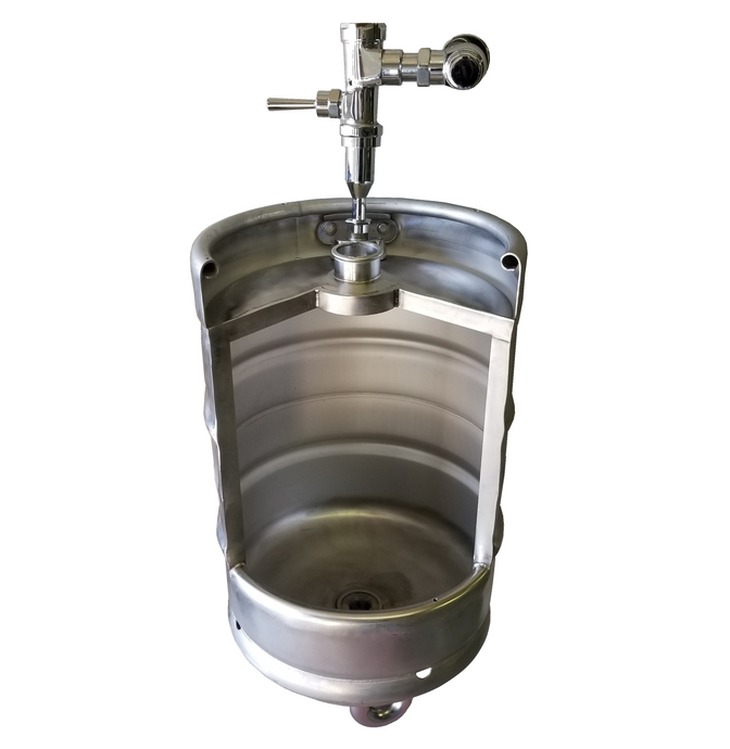 The Heritage Keg Urinal Kit w/ Flush Valve