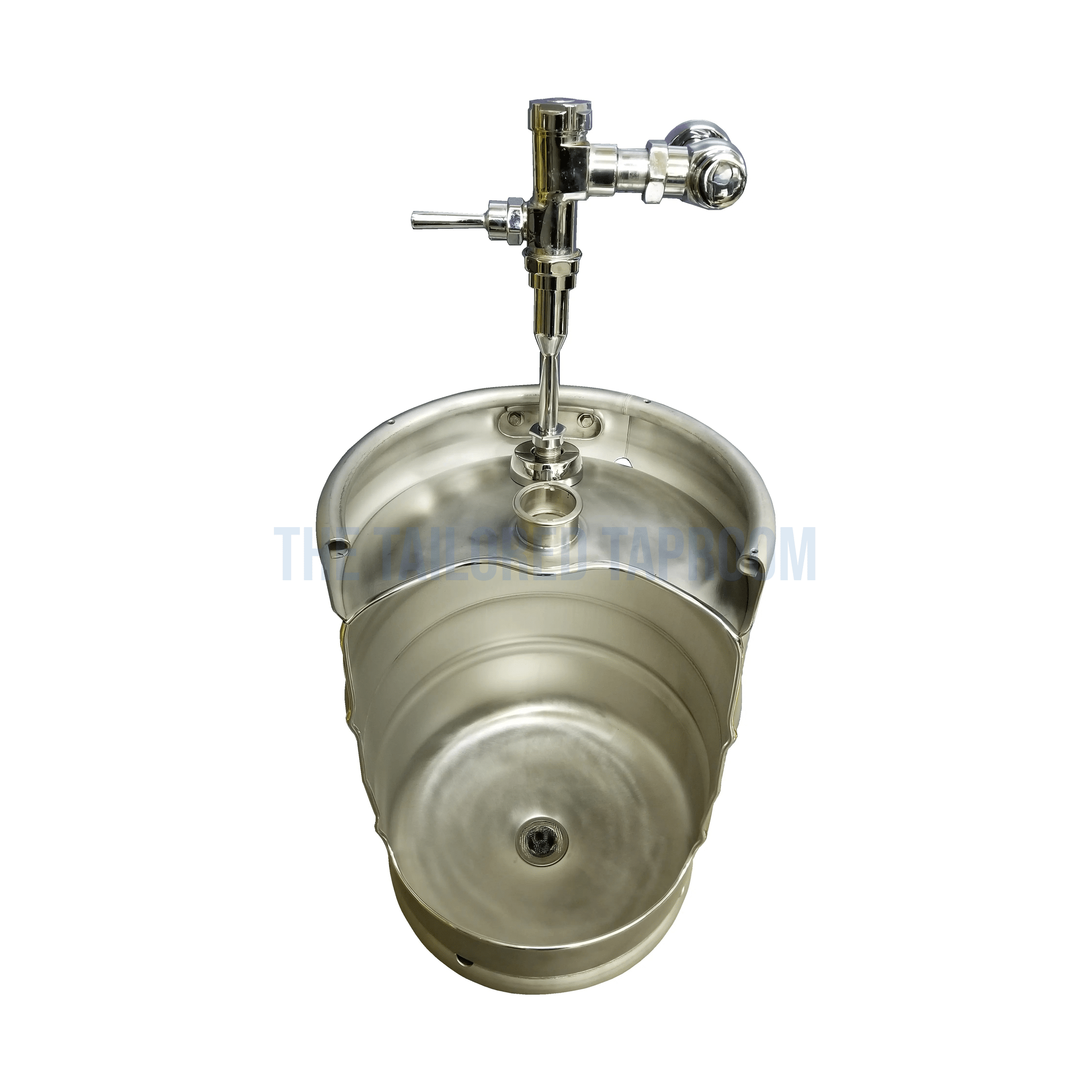 The Signature Keg Urinal Kit w/ Flush Valve front view