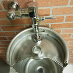 The Signature Keg Urinal Kit w/ Flush Valve top view