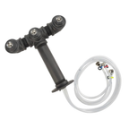 3-Faucet Black Iron Pipe Draft Tower THE TAILORED TAPROOM