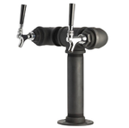 2-Faucet Black Iron Pipe Draft Tower THE TAILORED TAPROOM