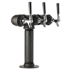 3-Faucet Black Iron Pipe Draft Tower THE TAILORED TAPROOM