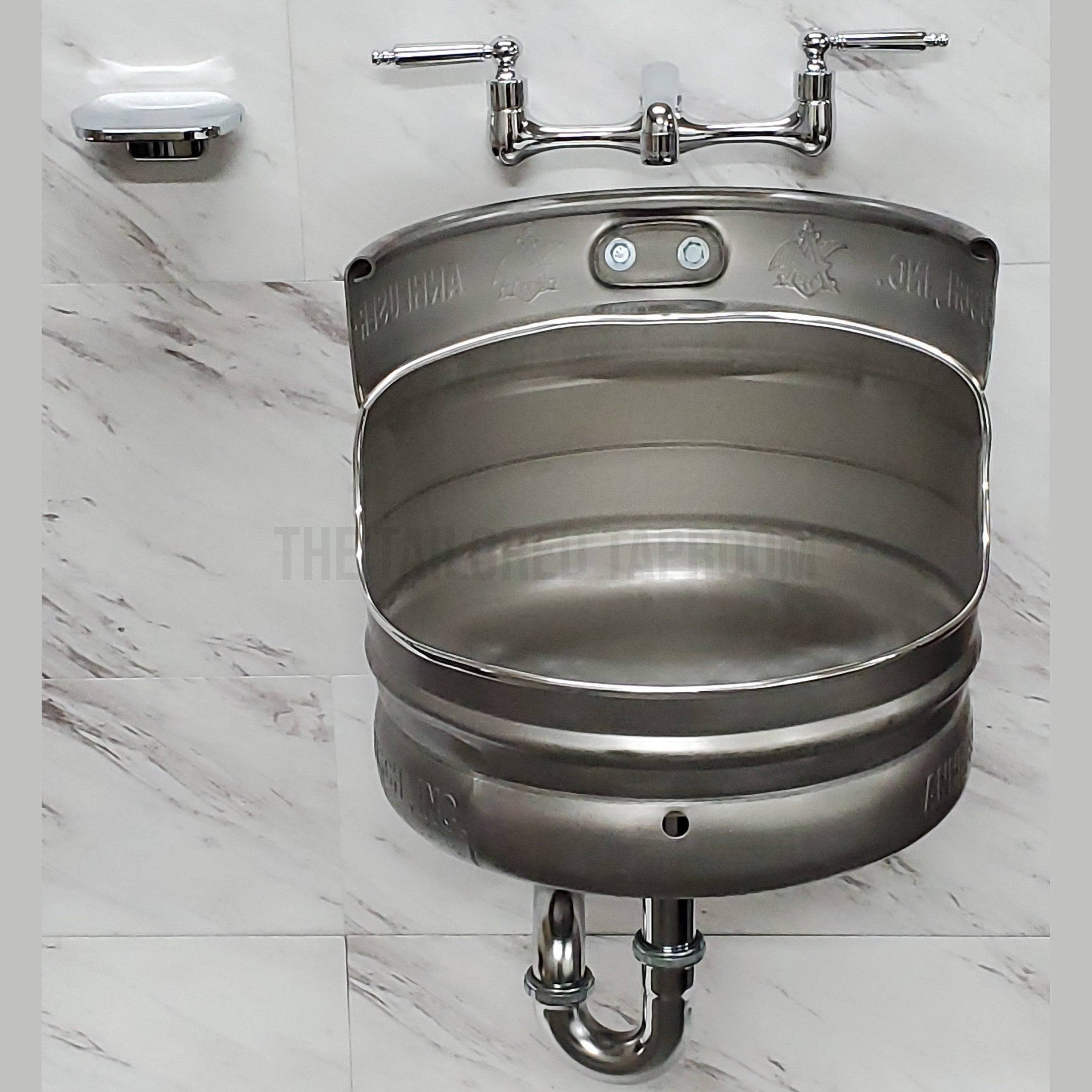 Wall-Mount Pony Keg Sink | The Tailored Taproom The Tailored Taproom